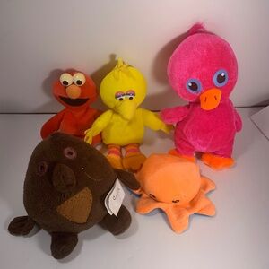 Lot of 5 Small Plush Toys ~7” Stuffed‎ Animals | Kids Toys | Pre-Owned